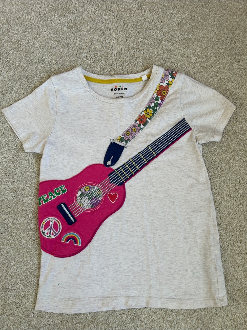 Mini Boden Guitar Appliqué Shirt